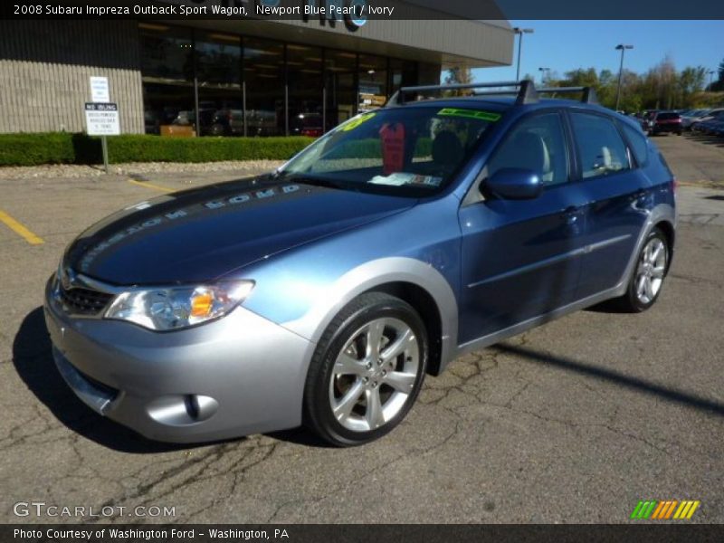Newport Blue Pearl / Ivory 2008 Subaru Impreza Outback Sport Wagon
