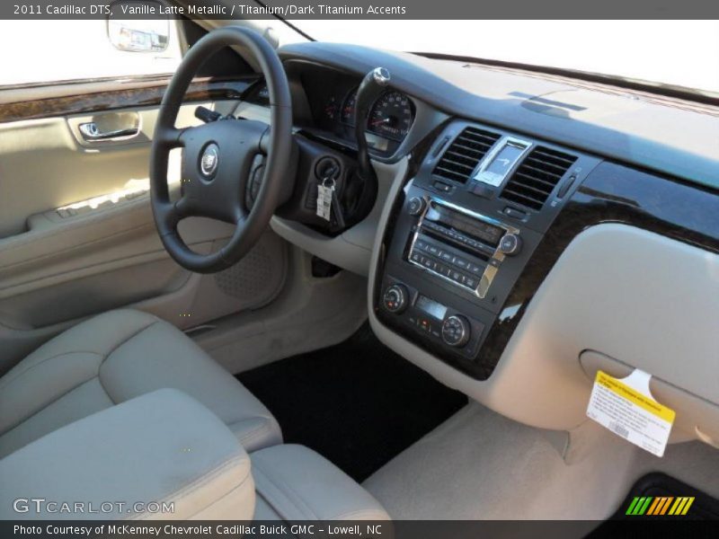 Vanille Latte Metallic / Titanium/Dark Titanium Accents 2011 Cadillac DTS
