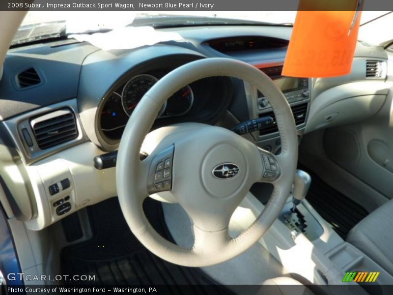 Newport Blue Pearl / Ivory 2008 Subaru Impreza Outback Sport Wagon