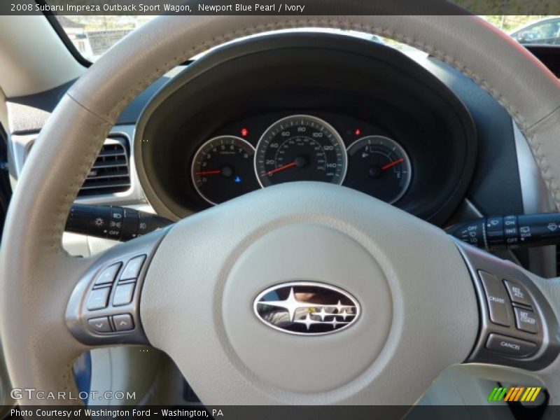 Newport Blue Pearl / Ivory 2008 Subaru Impreza Outback Sport Wagon