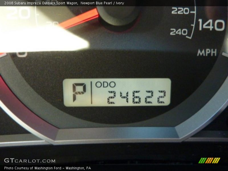 Newport Blue Pearl / Ivory 2008 Subaru Impreza Outback Sport Wagon