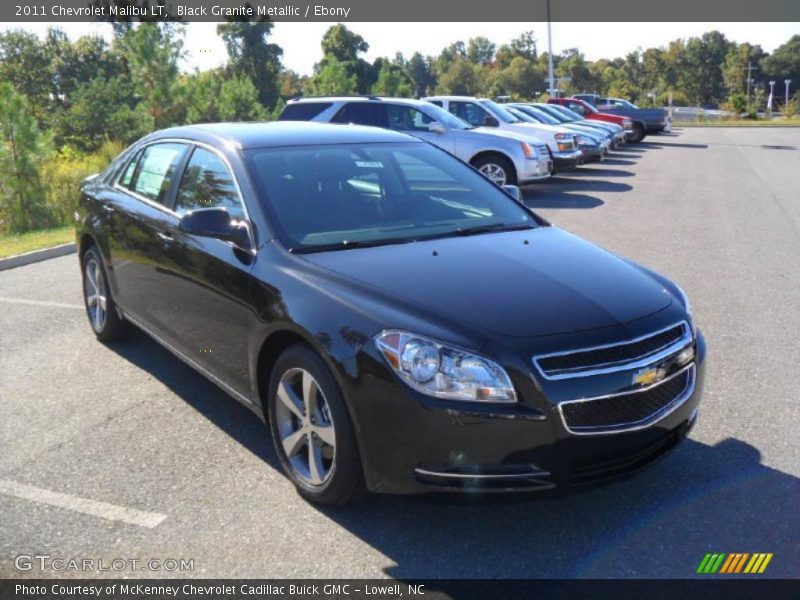 Black Granite Metallic / Ebony 2011 Chevrolet Malibu LT