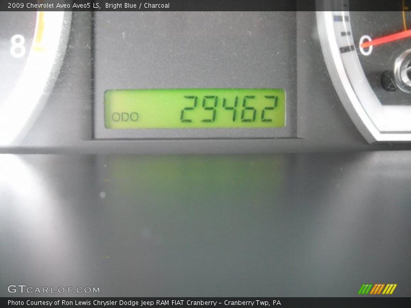 Bright Blue / Charcoal 2009 Chevrolet Aveo Aveo5 LS