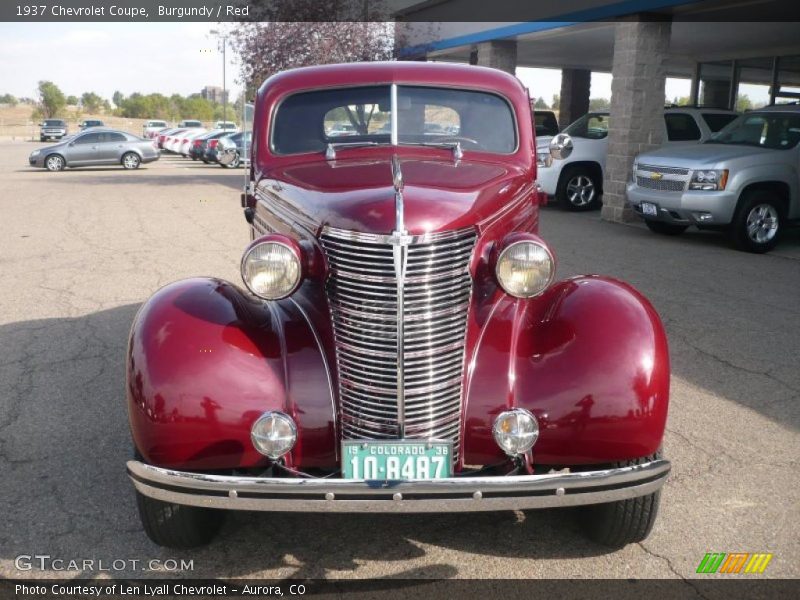 Burgundy / Red 1937 Chevrolet Coupe