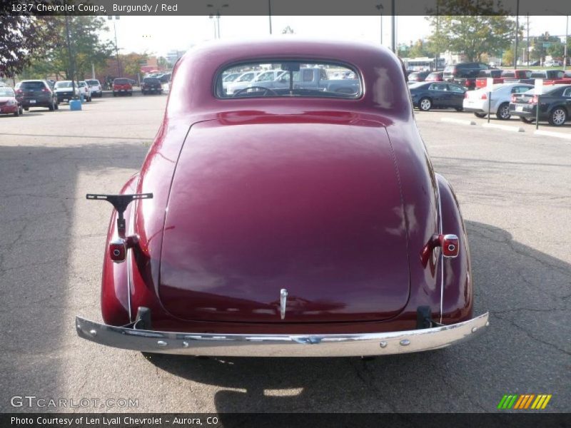 Burgundy / Red 1937 Chevrolet Coupe