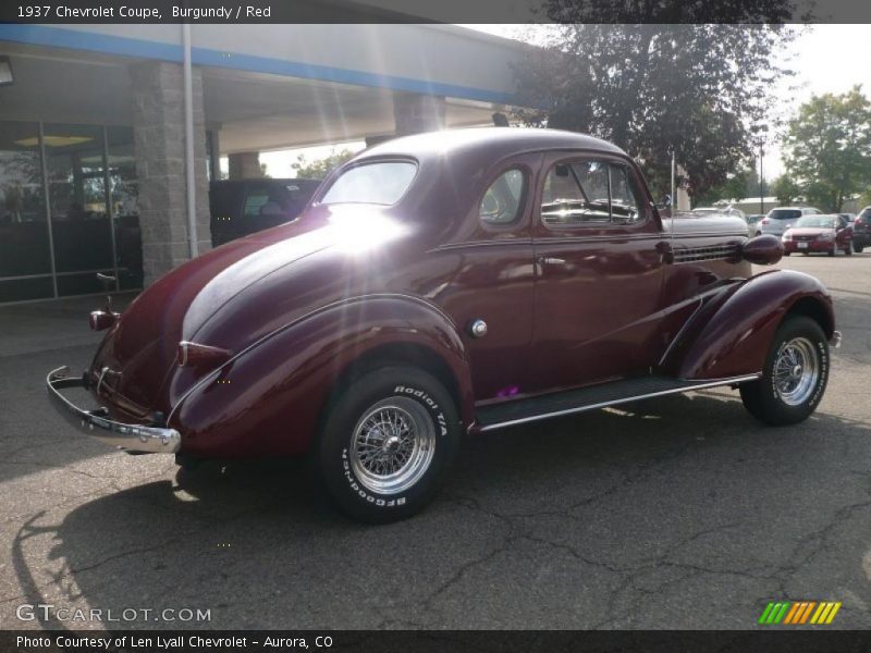 Burgundy / Red 1937 Chevrolet Coupe