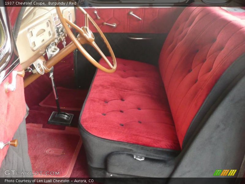 Burgundy / Red 1937 Chevrolet Coupe