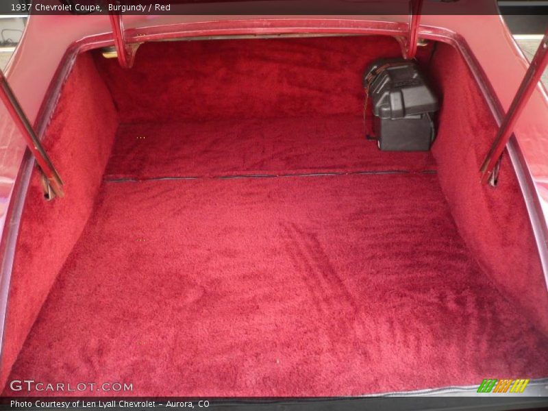 Burgundy / Red 1937 Chevrolet Coupe