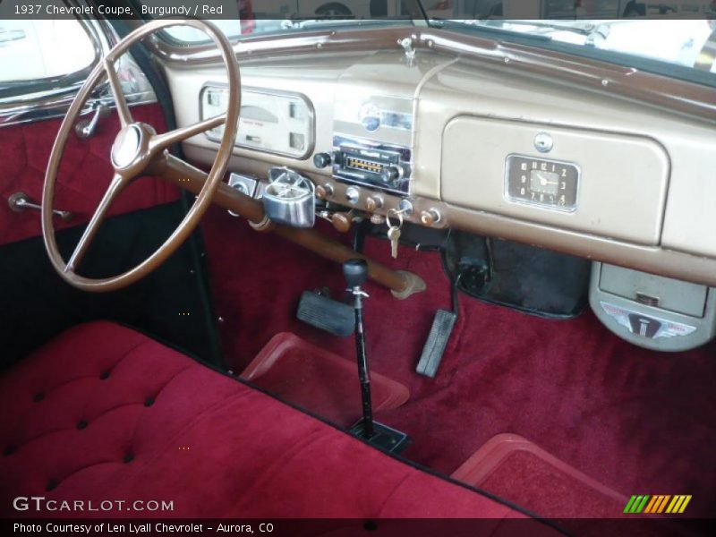 Burgundy / Red 1937 Chevrolet Coupe
