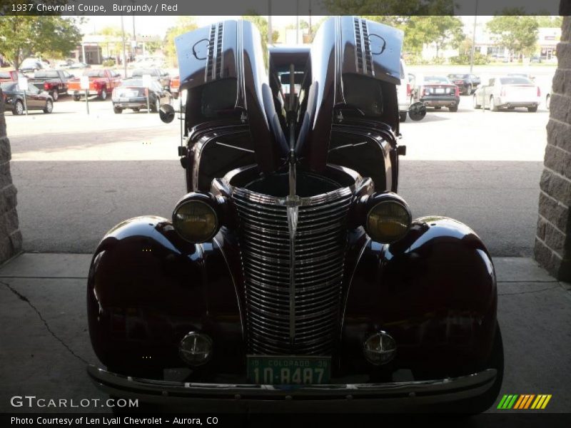 Burgundy / Red 1937 Chevrolet Coupe