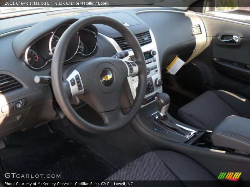 Black Granite Metallic / Ebony 2011 Chevrolet Malibu LT