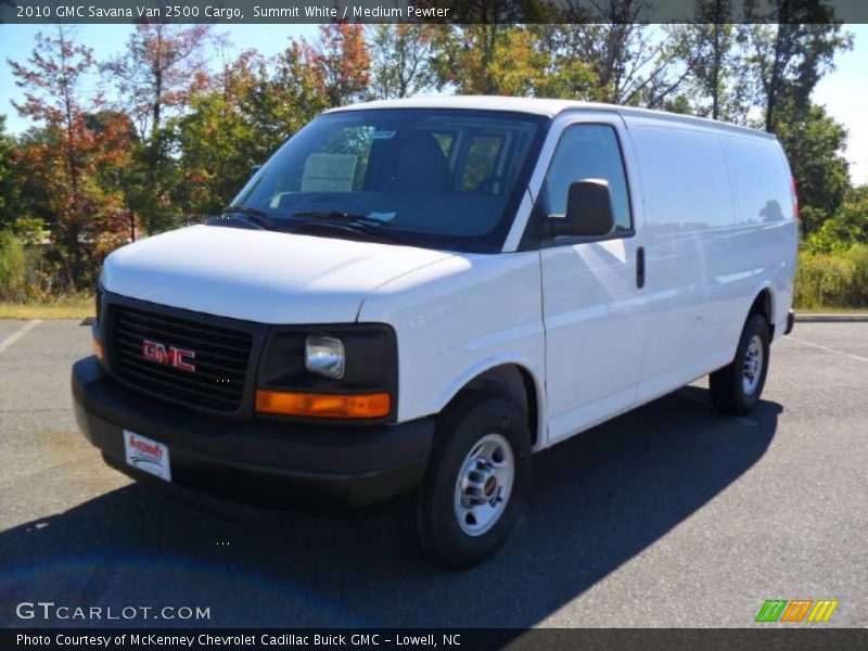 Summit White / Medium Pewter 2010 GMC Savana Van 2500 Cargo