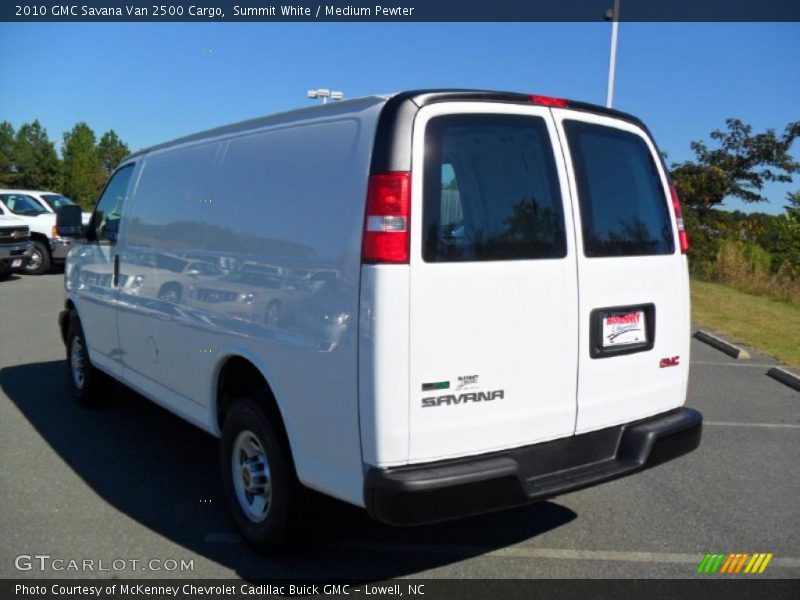 Summit White / Medium Pewter 2010 GMC Savana Van 2500 Cargo