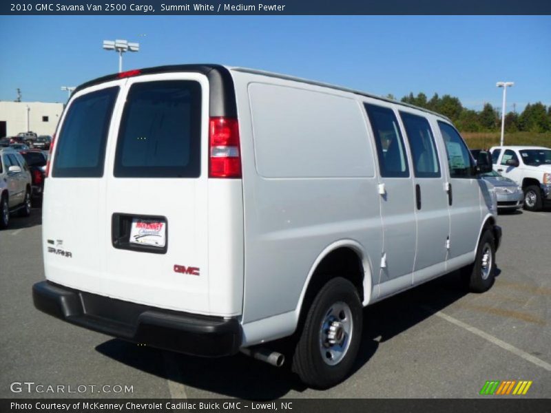 Summit White / Medium Pewter 2010 GMC Savana Van 2500 Cargo