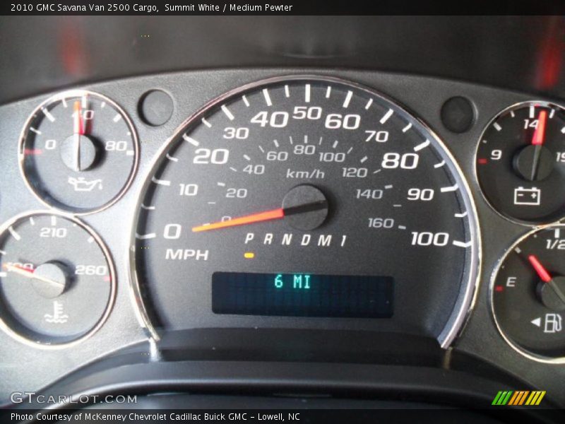 Summit White / Medium Pewter 2010 GMC Savana Van 2500 Cargo