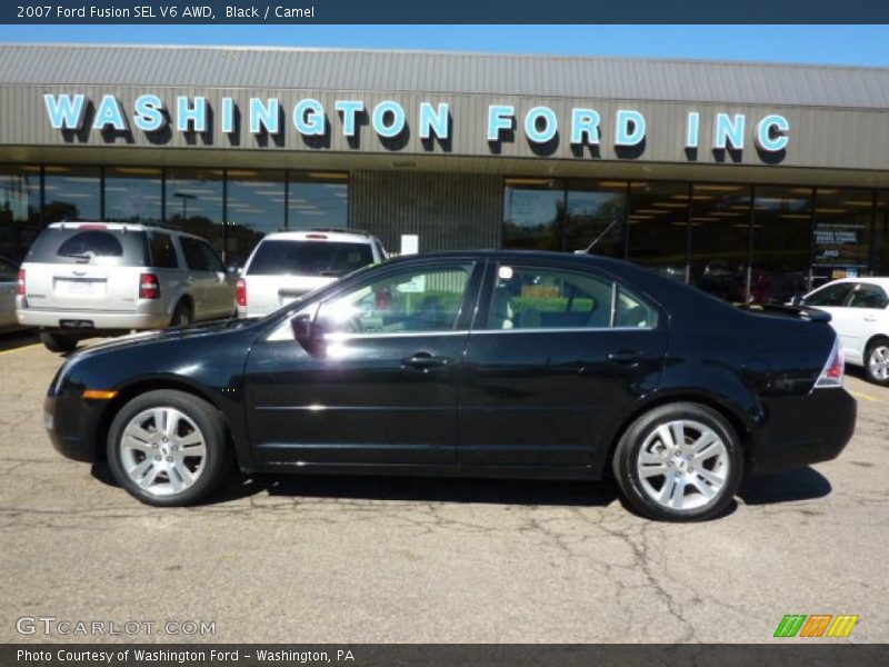 Black / Camel 2007 Ford Fusion SEL V6 AWD