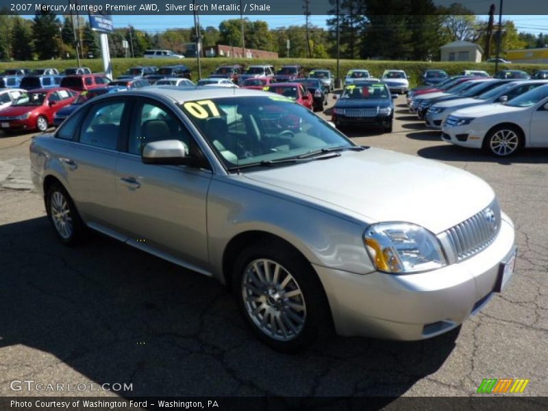 Silver Birch Metallic / Shale 2007 Mercury Montego Premier AWD