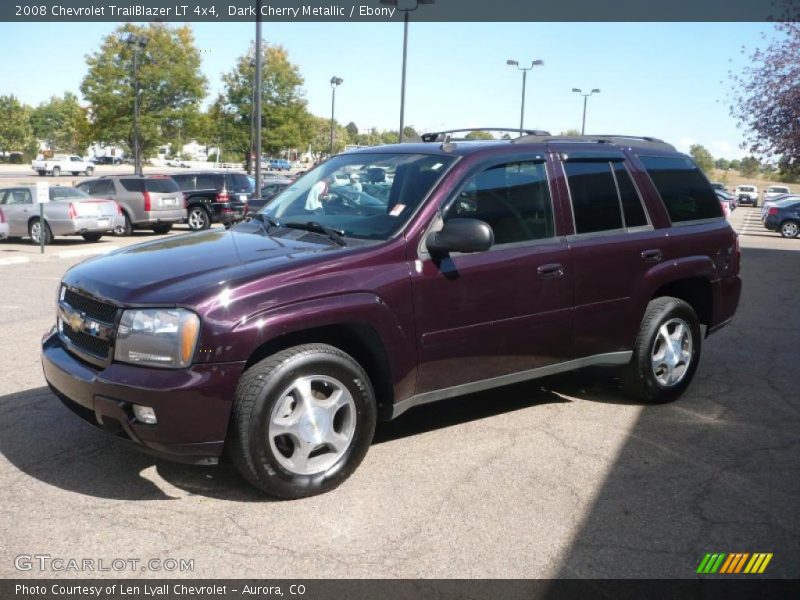 Dark Cherry Metallic / Ebony 2008 Chevrolet TrailBlazer LT 4x4