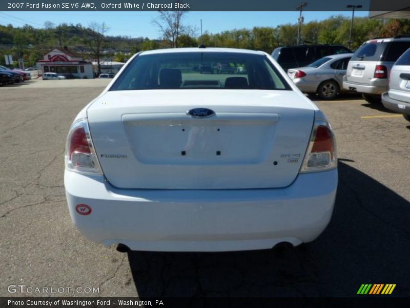 Oxford White / Charcoal Black 2007 Ford Fusion SE V6 AWD
