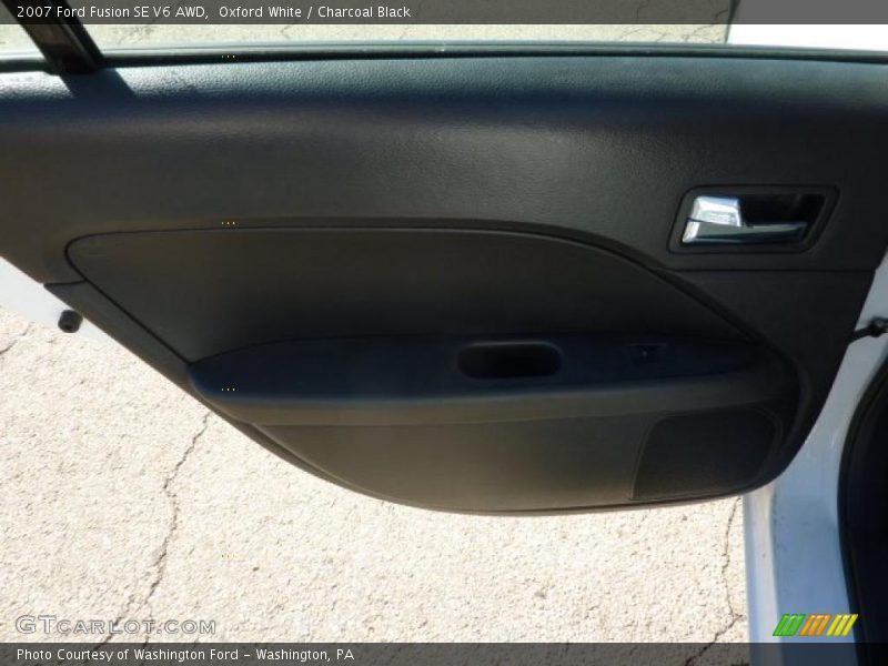 Oxford White / Charcoal Black 2007 Ford Fusion SE V6 AWD