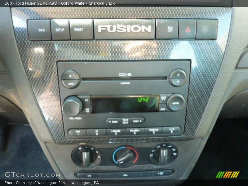 Oxford White / Charcoal Black 2007 Ford Fusion SE V6 AWD