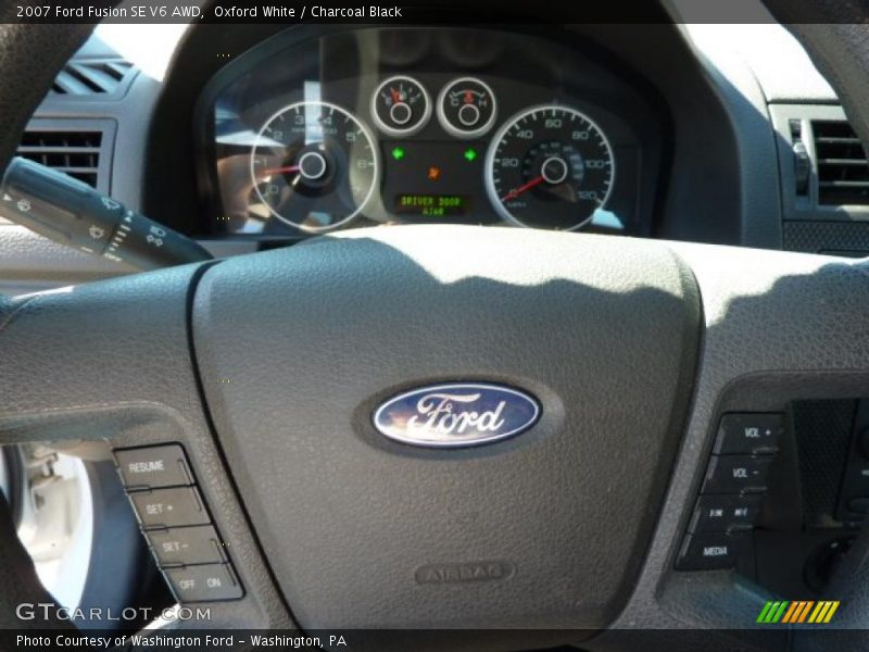 Oxford White / Charcoal Black 2007 Ford Fusion SE V6 AWD