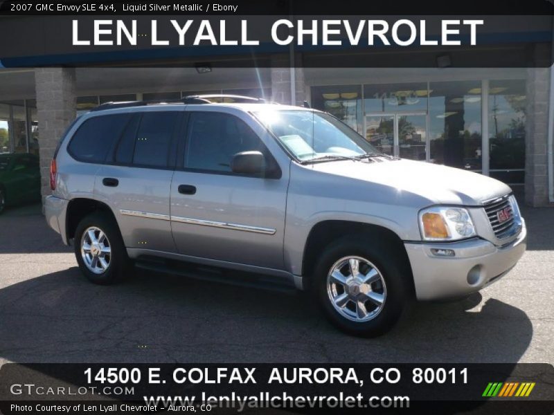 Liquid Silver Metallic / Ebony 2007 GMC Envoy SLE 4x4