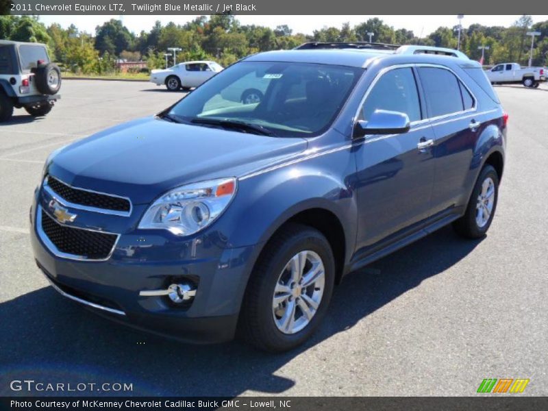 Twilight Blue Metallic / Jet Black 2011 Chevrolet Equinox LTZ