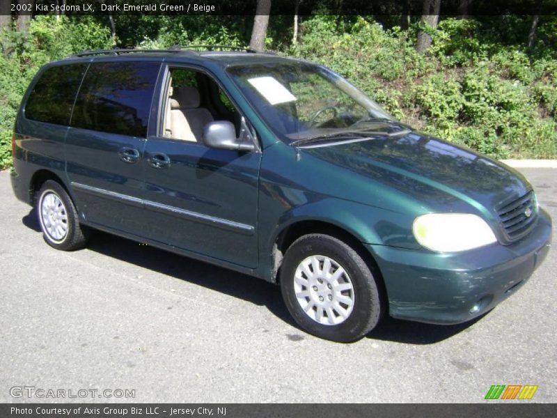 Dark Emerald Green / Beige 2002 Kia Sedona LX