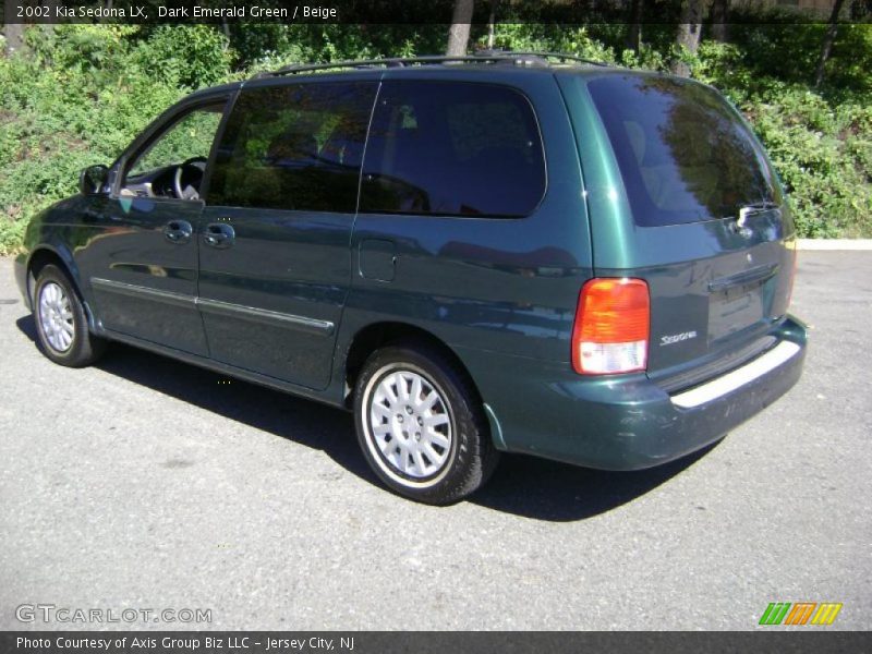 Dark Emerald Green / Beige 2002 Kia Sedona LX