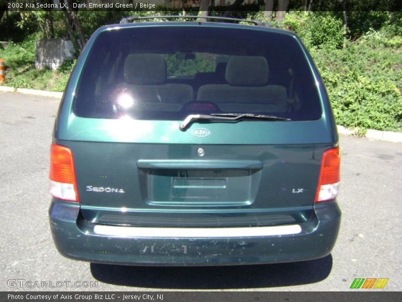 Dark Emerald Green / Beige 2002 Kia Sedona LX