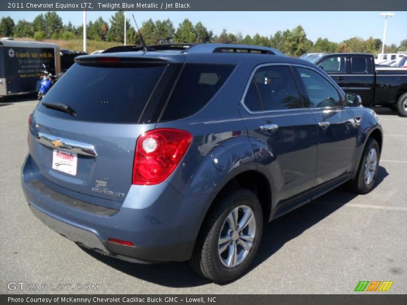 Twilight Blue Metallic / Jet Black 2011 Chevrolet Equinox LTZ