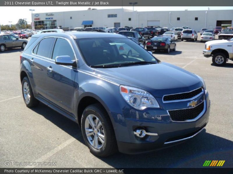 Twilight Blue Metallic / Jet Black 2011 Chevrolet Equinox LTZ