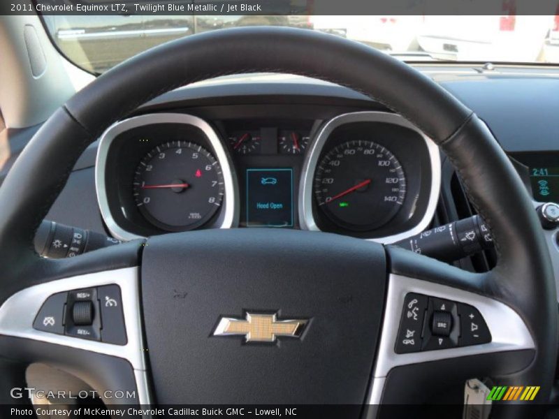 Twilight Blue Metallic / Jet Black 2011 Chevrolet Equinox LTZ