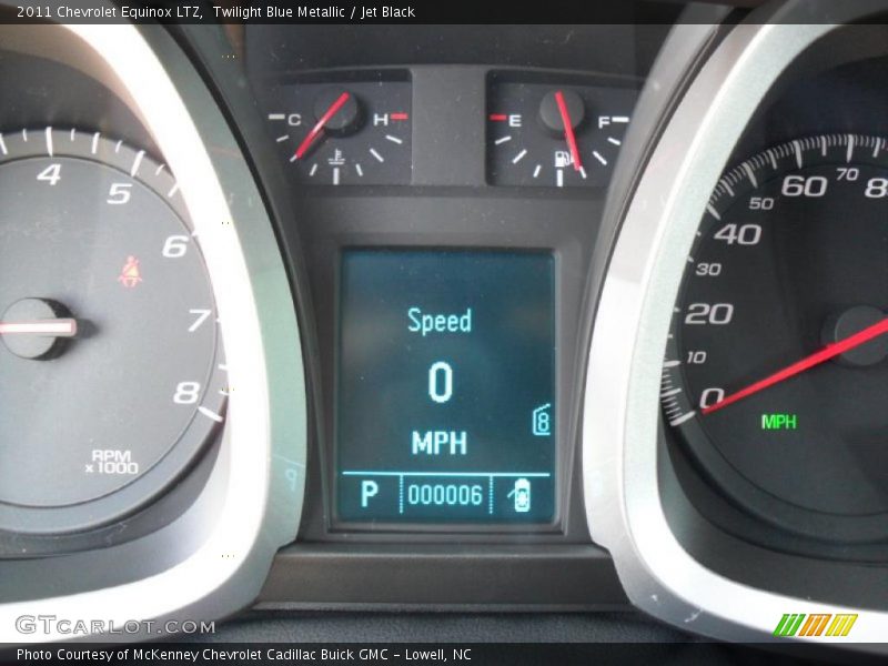 Twilight Blue Metallic / Jet Black 2011 Chevrolet Equinox LTZ
