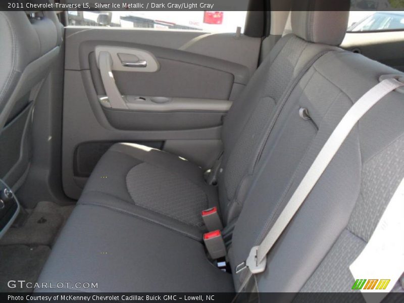 Silver Ice Metallic / Dark Gray/Light Gray 2011 Chevrolet Traverse LS