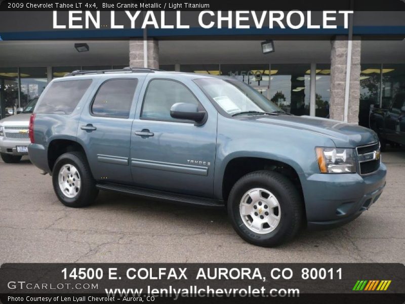 Blue Granite Metallic / Light Titanium 2009 Chevrolet Tahoe LT 4x4