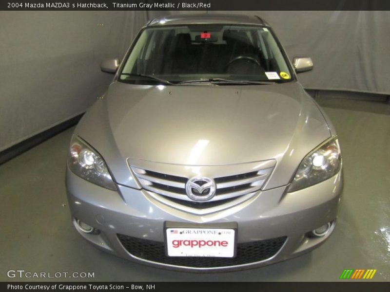 Titanium Gray Metallic / Black/Red 2004 Mazda MAZDA3 s Hatchback