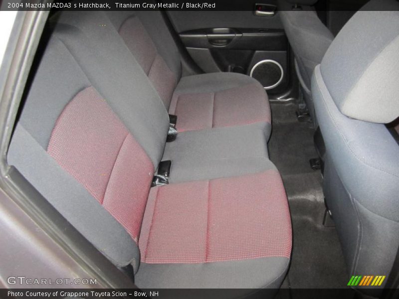 Titanium Gray Metallic / Black/Red 2004 Mazda MAZDA3 s Hatchback