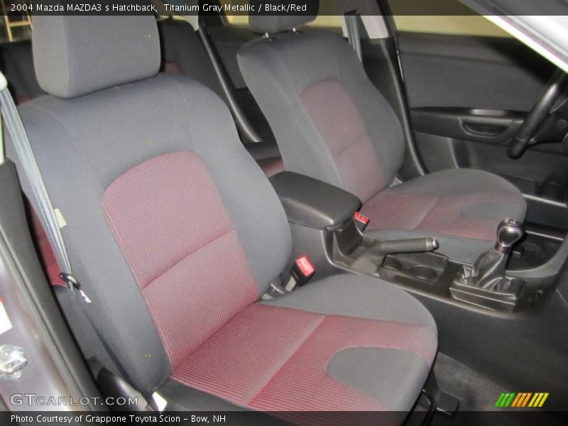  2004 MAZDA3 s Hatchback Black/Red Interior