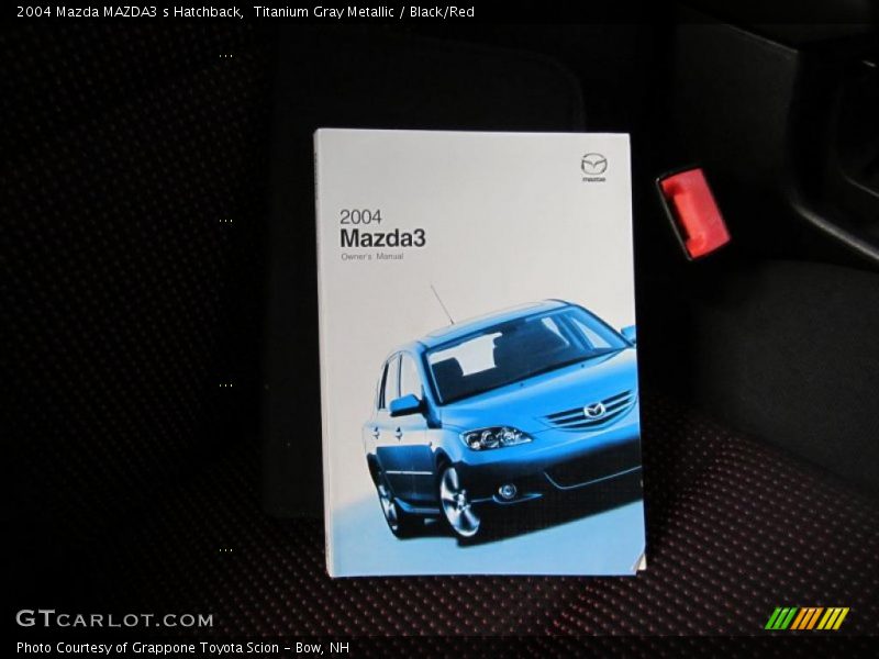 Titanium Gray Metallic / Black/Red 2004 Mazda MAZDA3 s Hatchback