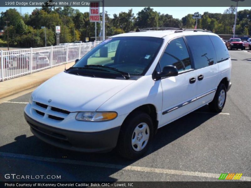 Stone White / Mist Gray 1998 Dodge Caravan
