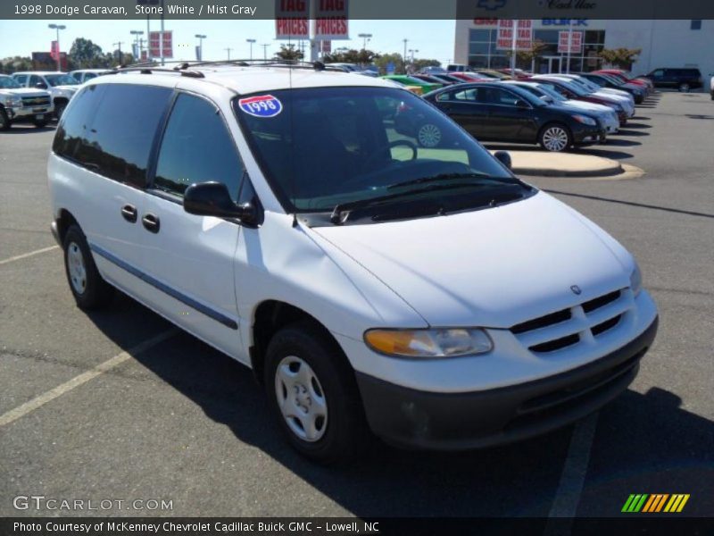 Stone White / Mist Gray 1998 Dodge Caravan
