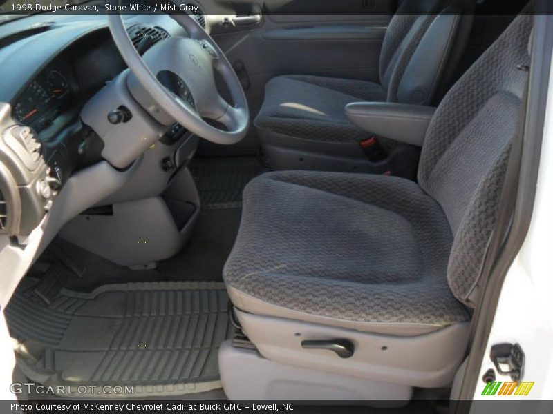 Stone White / Mist Gray 1998 Dodge Caravan