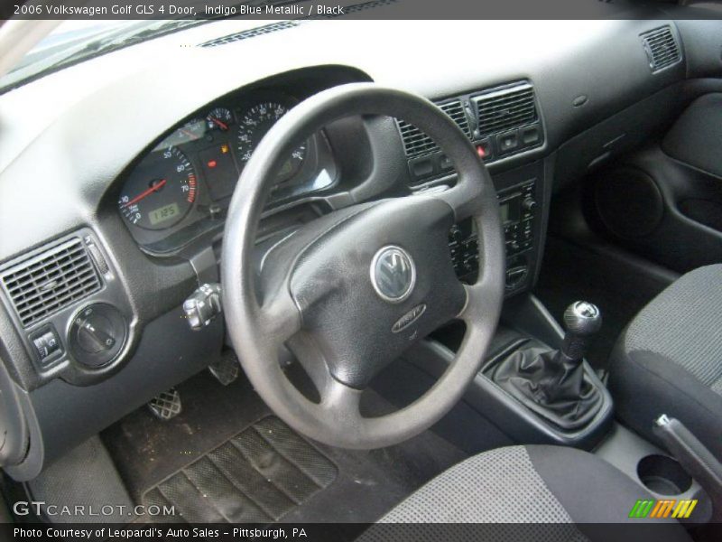 Indigo Blue Metallic / Black 2006 Volkswagen Golf GLS 4 Door