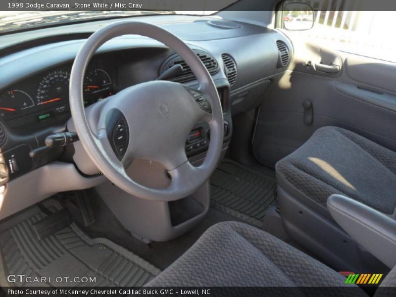 Stone White / Mist Gray 1998 Dodge Caravan