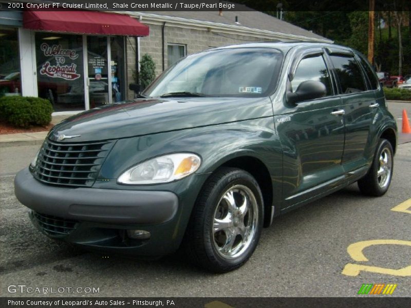 Shale Green Metallic / Taupe/Pearl Beige 2001 Chrysler PT Cruiser Limited