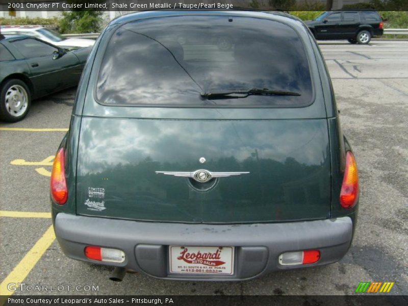 Shale Green Metallic / Taupe/Pearl Beige 2001 Chrysler PT Cruiser Limited
