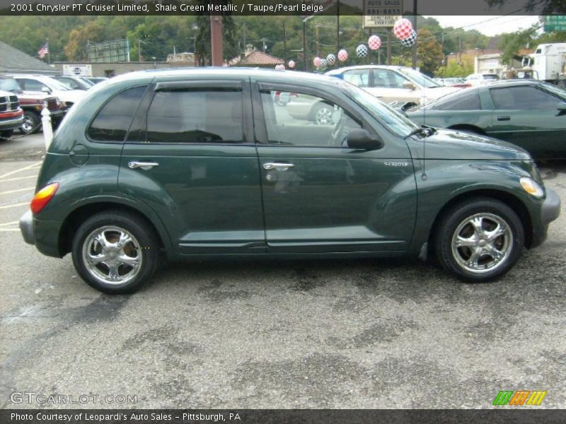 Shale Green Metallic / Taupe/Pearl Beige 2001 Chrysler PT Cruiser Limited