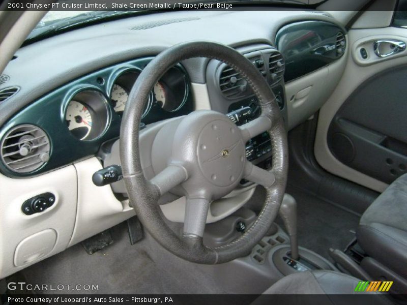 Shale Green Metallic / Taupe/Pearl Beige 2001 Chrysler PT Cruiser Limited